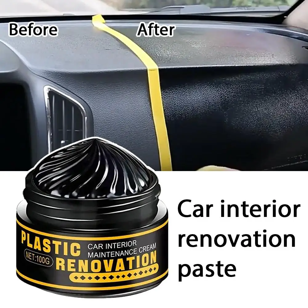 

Car Interior Renovation Paste Tire Shine Coating Multipurpose Car Tire Care Removes Shine Restores Agent Scratches/Oxid I7D7