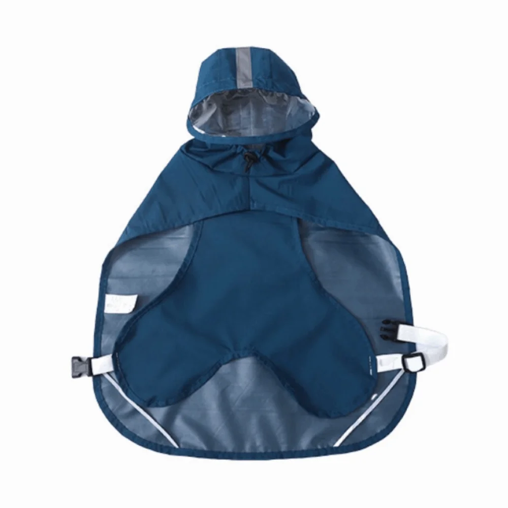 

Practical Waterproof Dog Raincoat Adjustable Towable Dog Rain Cloak Reflective Pet Waterproof Jacket Rainy Season
