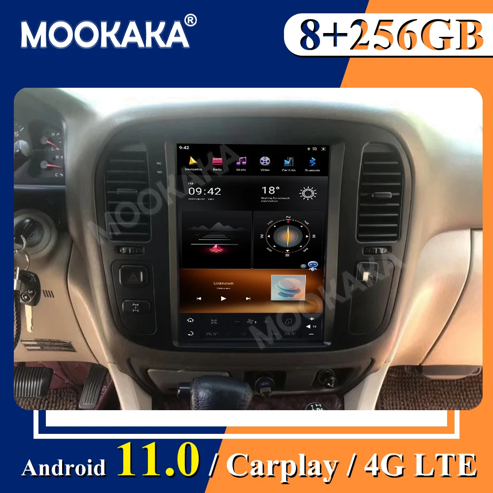 Px6 8+256g For Toyota Land Cruiser Lc100 1998-2002 Screen Android 11 Car Radio Multimedia Player Gps Navigation Carplay