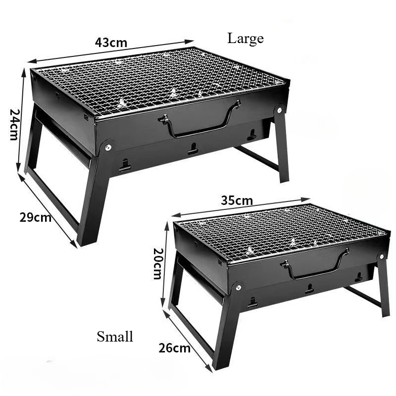 

Portable BBQ Charcoal Grill Durable BBQ Grill Kit Outdoor Cooking Camping Picnic Beach Portable BBQ Grill