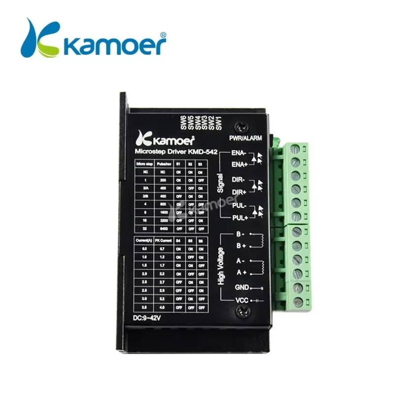 Kamoer KMD-542 Compact Peristaltic Pump: Stepper Motor Driver Board, Integrated Control Module