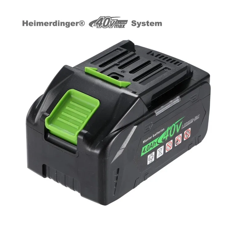 

Heimerdinger 40V 4Ah rechargeable lithium battery for cordless wrench hammer drill angle grinder screwdriver tools