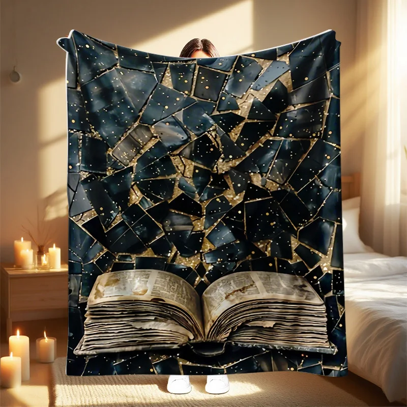 1pc Shakespeare Classic Print Throw Blanket, Soft and Warm - Perfect for Sofa, Bed, Office Home Decor & Travel Use. Ideal Hallow