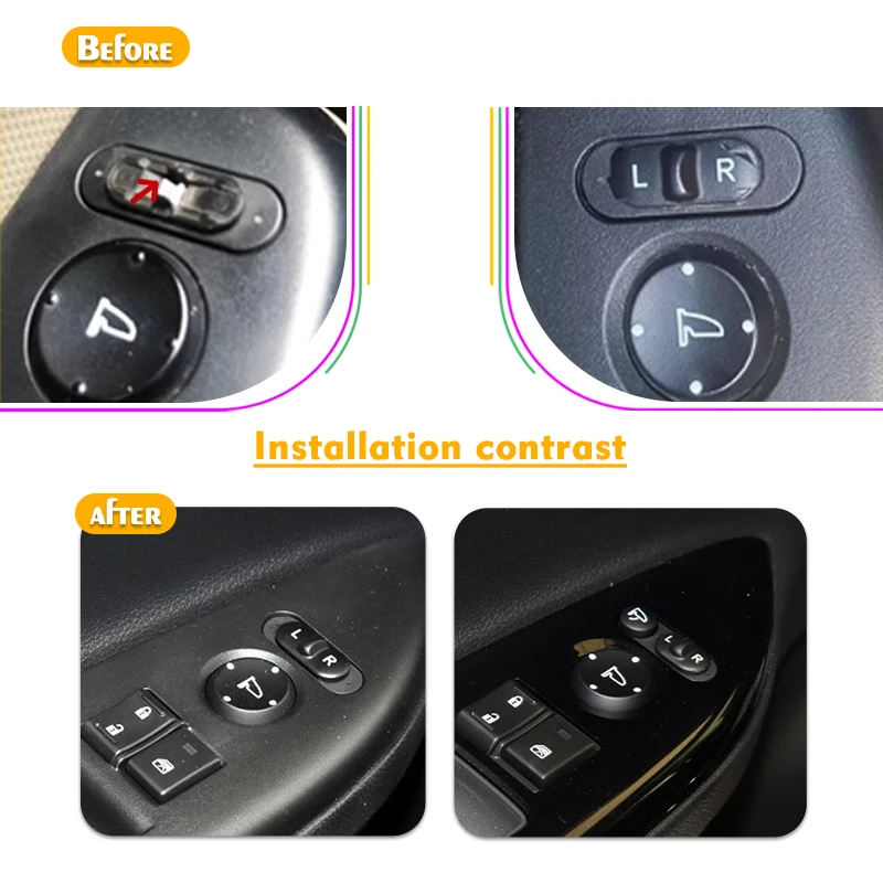 Für Honda Accord CRV XRV HRV CIVIC FIT ODYSSEY Schalterknopf zur Einstellung des Fahrer-Rückspiegels – Detail 2