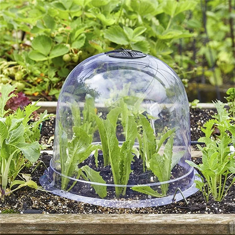 

AB33-12Pcs Plastic Greenhouse Garden Plant Bell Cover Plant Germination Cover Dome Frost Guard Freeze Protection