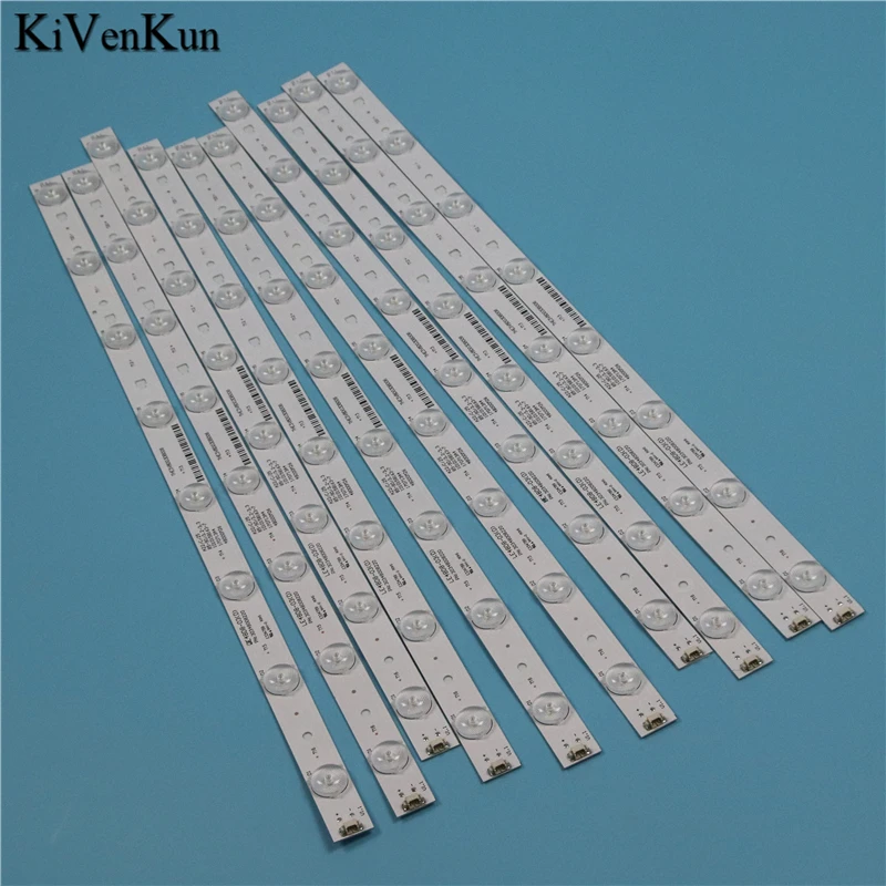 10 قطعة شرائط الإضاءة الخلفية LED لبايونير PLE-4806FHD القضبان LE48D8-03(A) صفيف العصابات ل JVC LT-48C570 أطقم الحكام ألواح الأشرطة