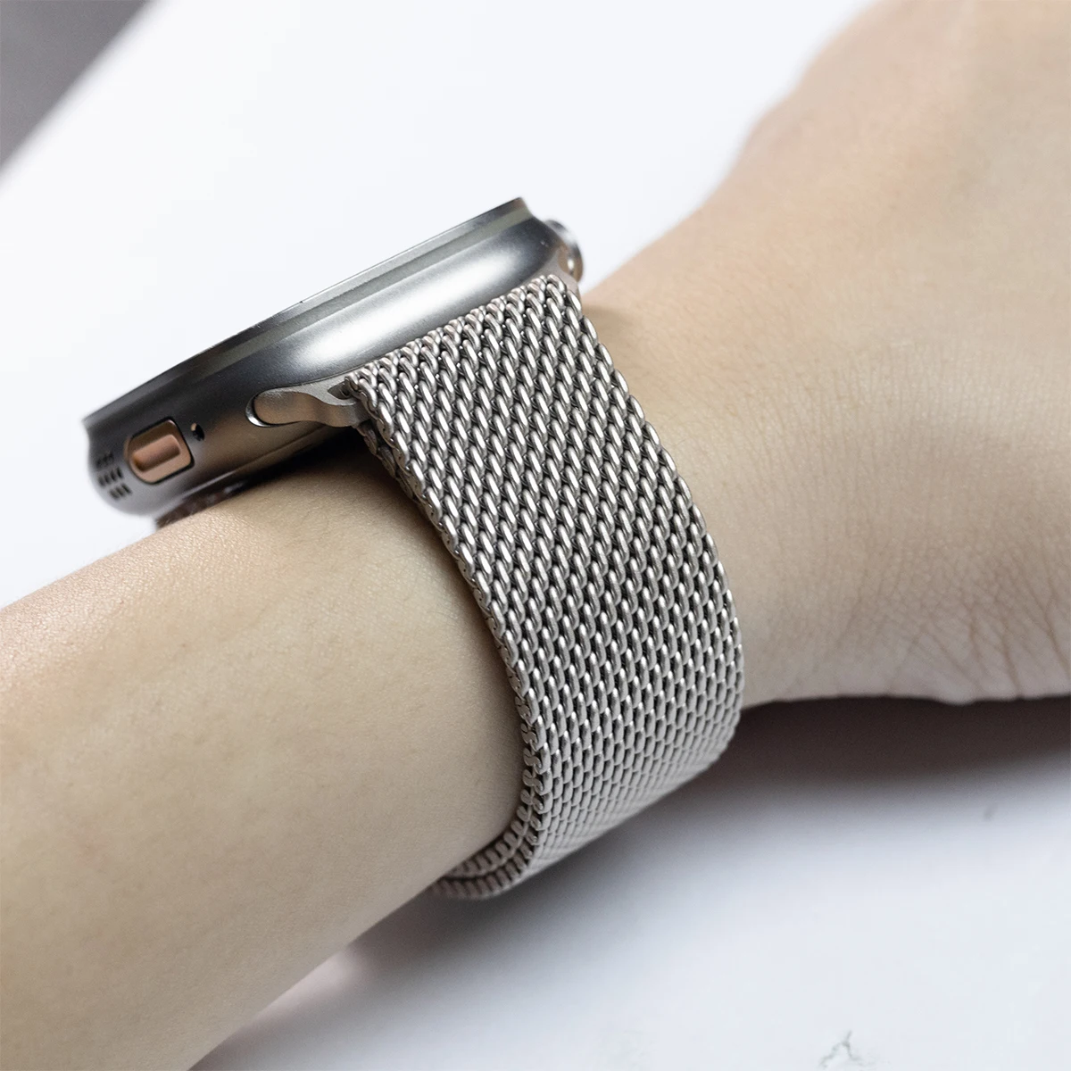 2026 Pure Titanium Milanese Strap for Apple Watch Ultra 3 2 Band 49mm 45mm 46mm 44mm Bracelet IWatch Series 11 10 9 8 7 SE 3/2/1