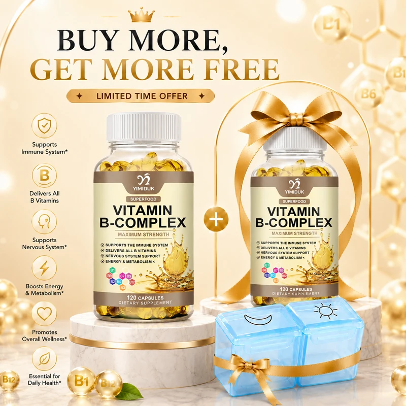 Health Wellness Vitamins - Suplemento Premium de Complexo B, com