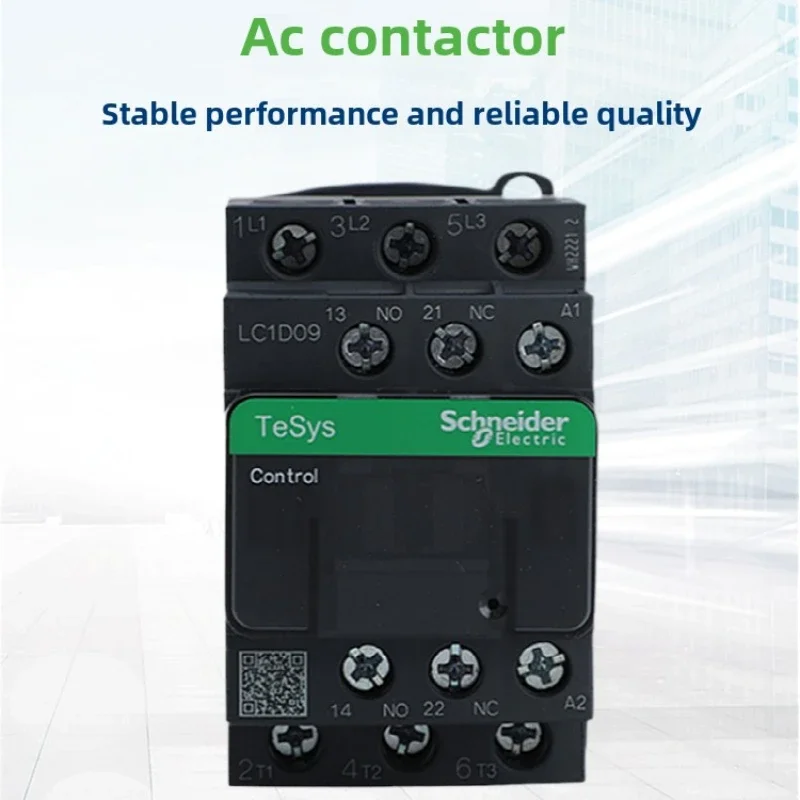 

Schneider New Black Version AC Three-pole Contactor 3P LC1D09/25/32/38 B/F/Q/M/24/36/48/110/220/380V Original Product
