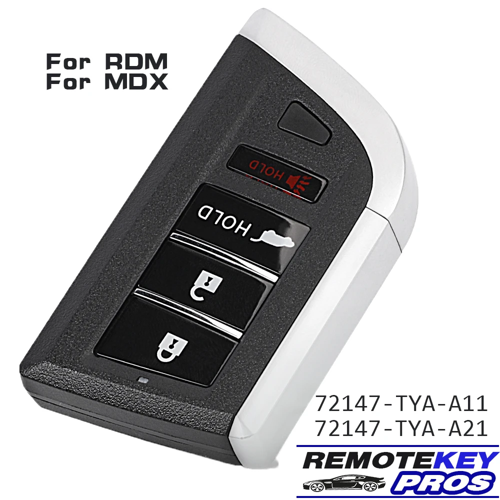 

DIYKEY KR5TP-2 for Acura MDX RDX 2022-2023 Smart Remote Key 4 Button Fob 433MHz 4A P/N:72147-TYA-A21/A11,72147-TJB-A21/A31