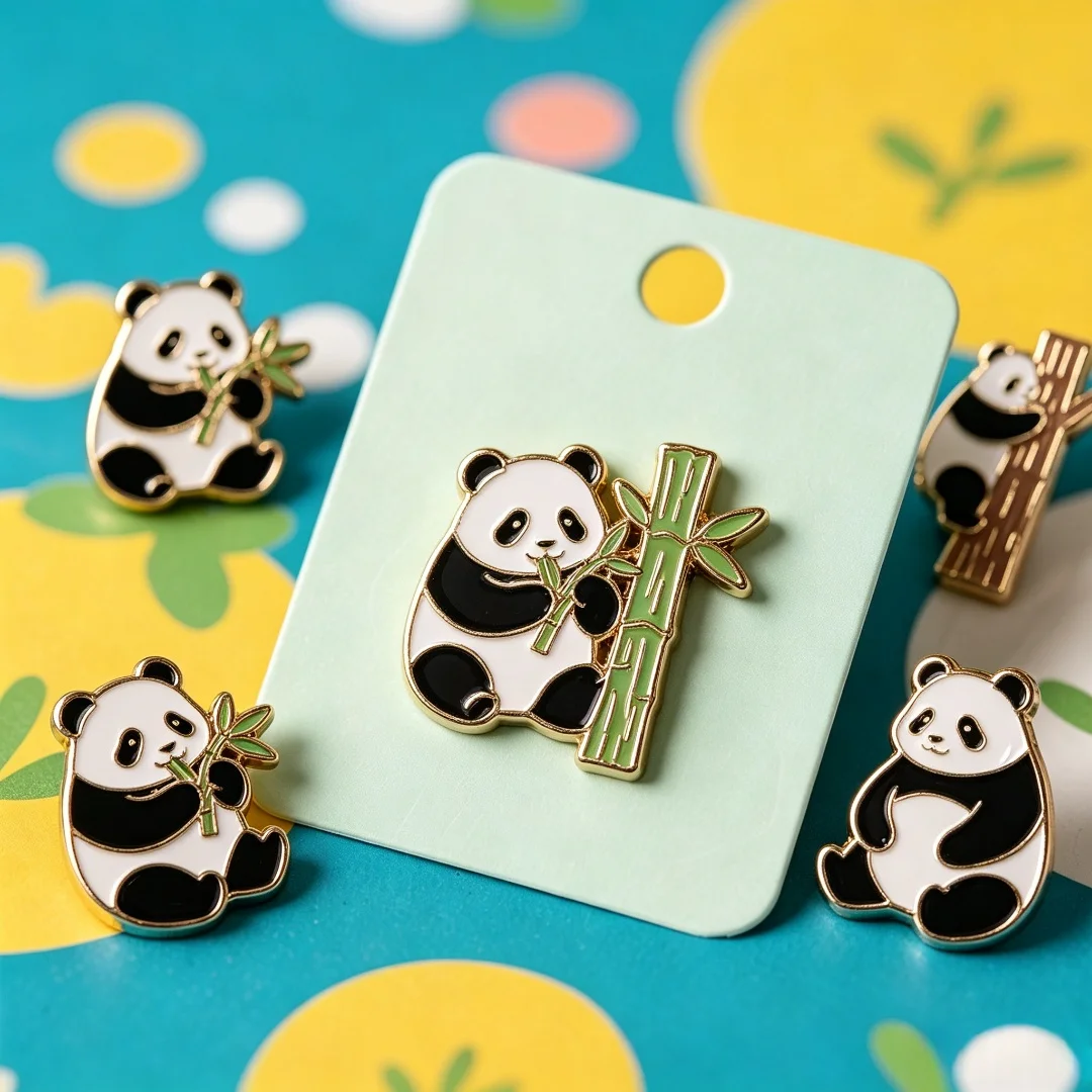 Custom Cute Penguin Duck Knife Metal Lapel Pin Personalized Funny Cartoon Enamel Brooch Denim Jacket Backpack Decor Gift
