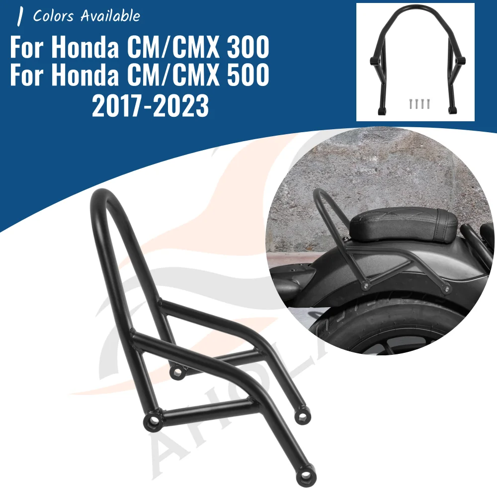 

CMX300 CMX500 Passenger Seat Hand Handle Grab Bar Rail Shelf Storage Rack For Honda Rebel CM CMX 300 500 2017-2023 Accessories