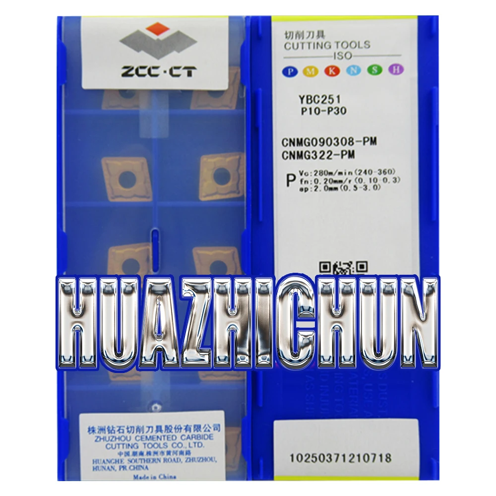 

HUAZHICHUN YBC251 252 CNMG090308-PM Carbide Inserts Turning Tools CNC Cutter Lathe Blade