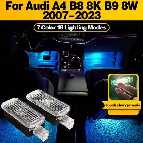 LED Atmosphere Lamp Car Footwell Light Interior Decoration For Audi A4 B8 8K B9 8W 2007 2008 2009 2010 2011 2012 2013 2014-2023