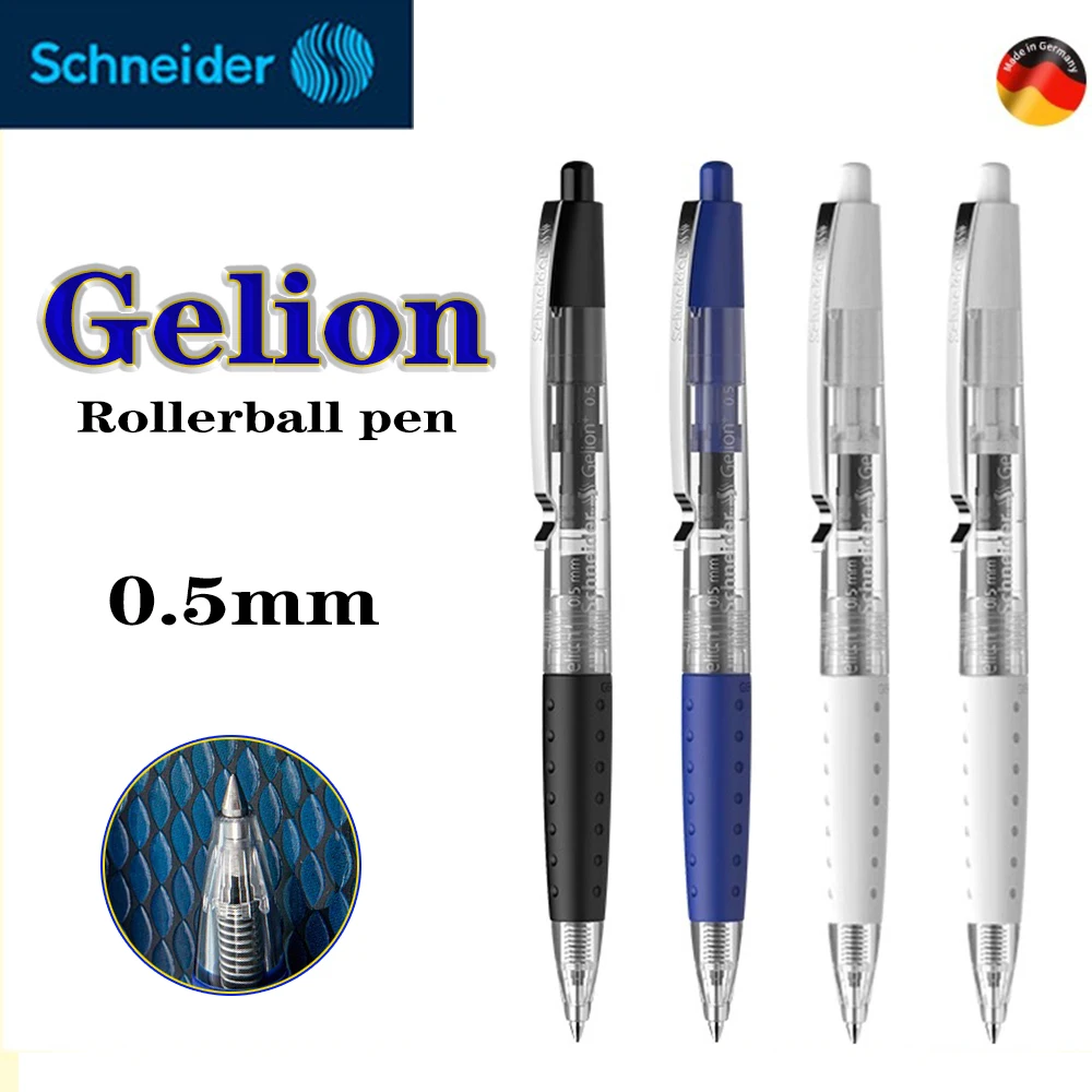 

3/6PCS Schneider Gel Pen Gelion+ 0.5mm G2 European Standard Office Supplies Back To School Anime Cute Stationery Supplies