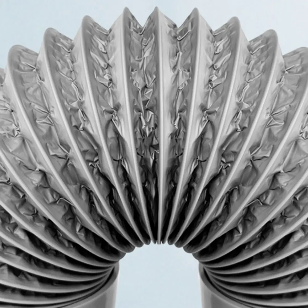 Manguera de conexión de conducto de ventilación de aire de repuesto, conector de manguera de ventilación suave telescópico con tapa, tubo de escape para sistema de aire fresco