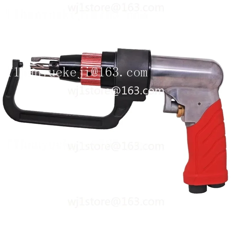Pneumatic spot welding bit, automotive electric sheet metal solder joint to spot welding bit riveter