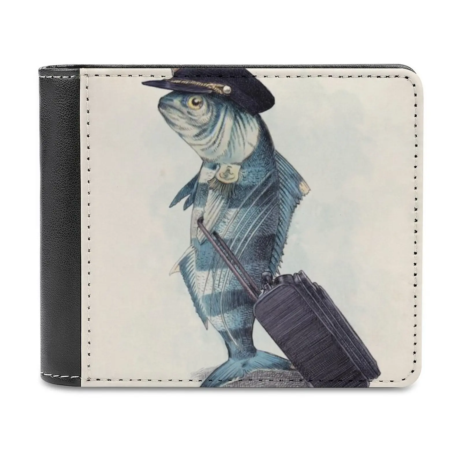 Stay Weird Leather wallet credit card holder luxury wallet Stay Weird Weirdo Typhography Personalized Wallet Pattern Leather