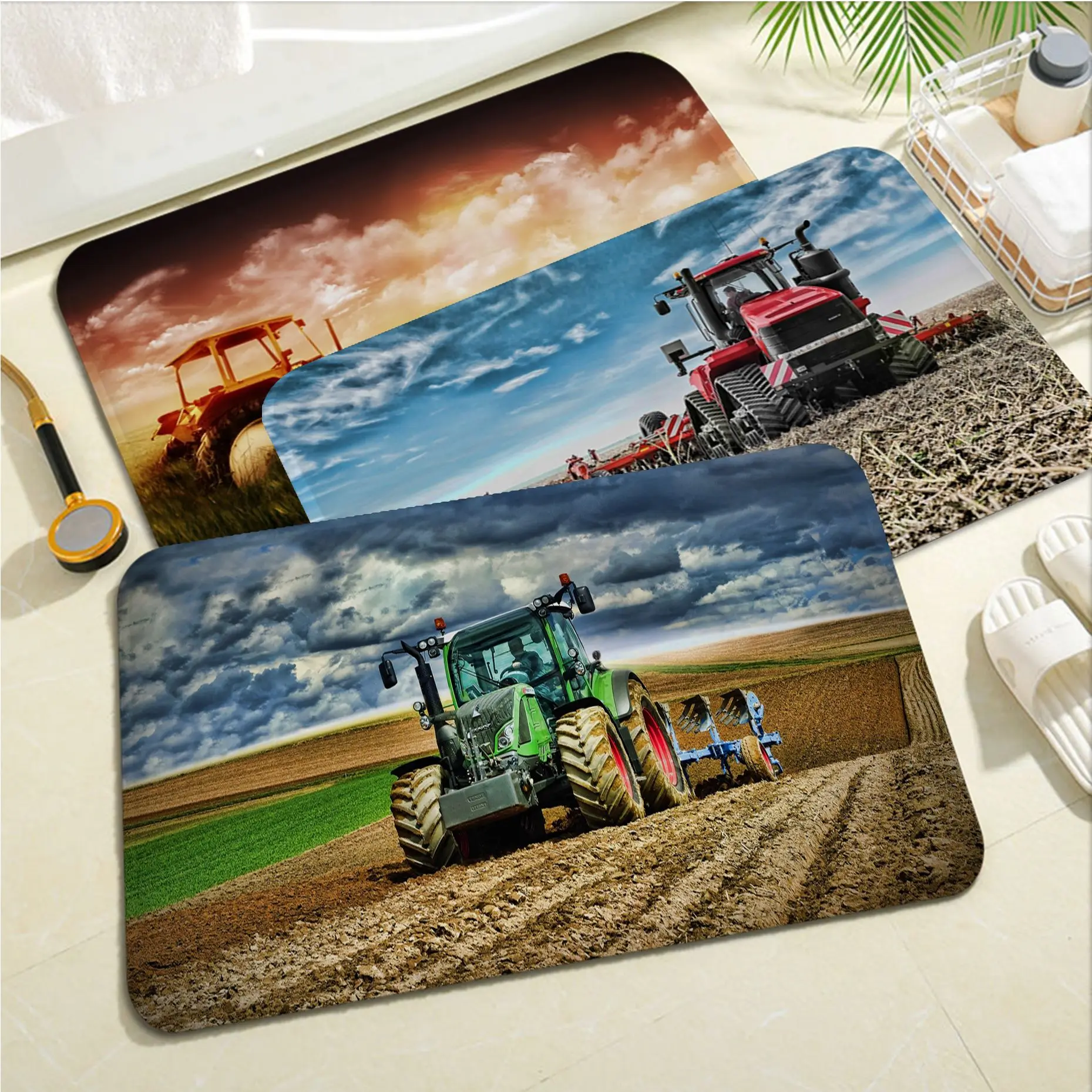 

Tractor Floor Mat Cheaper Anti-slip Modern Living Room Balcony Printed Household Carpets