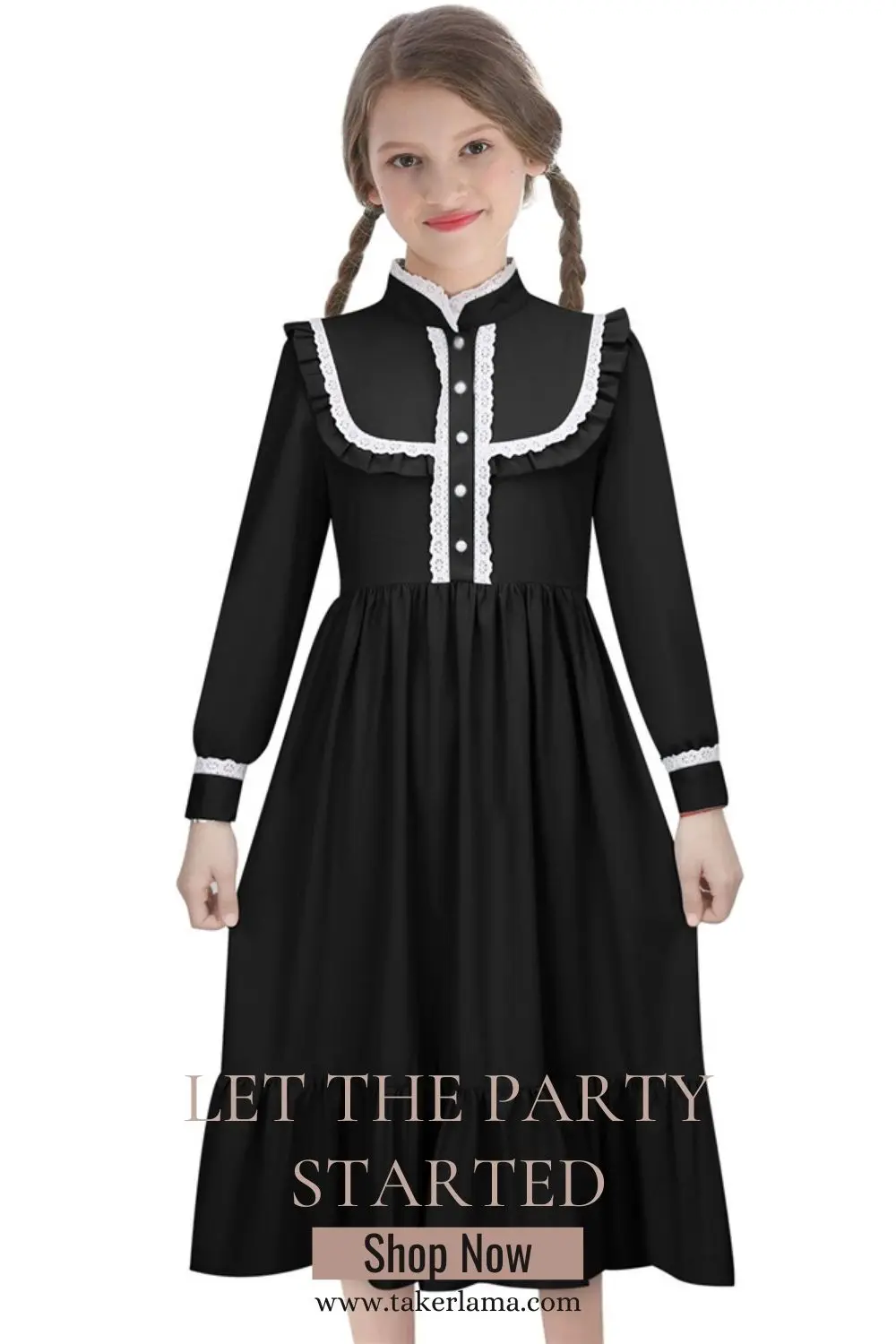 

Harriet Tubman Scarlet Darkness Pioneer Dresses for Kid Girls Colonial 1800s Victorian Cosplay Costumes In Stock Takerlama