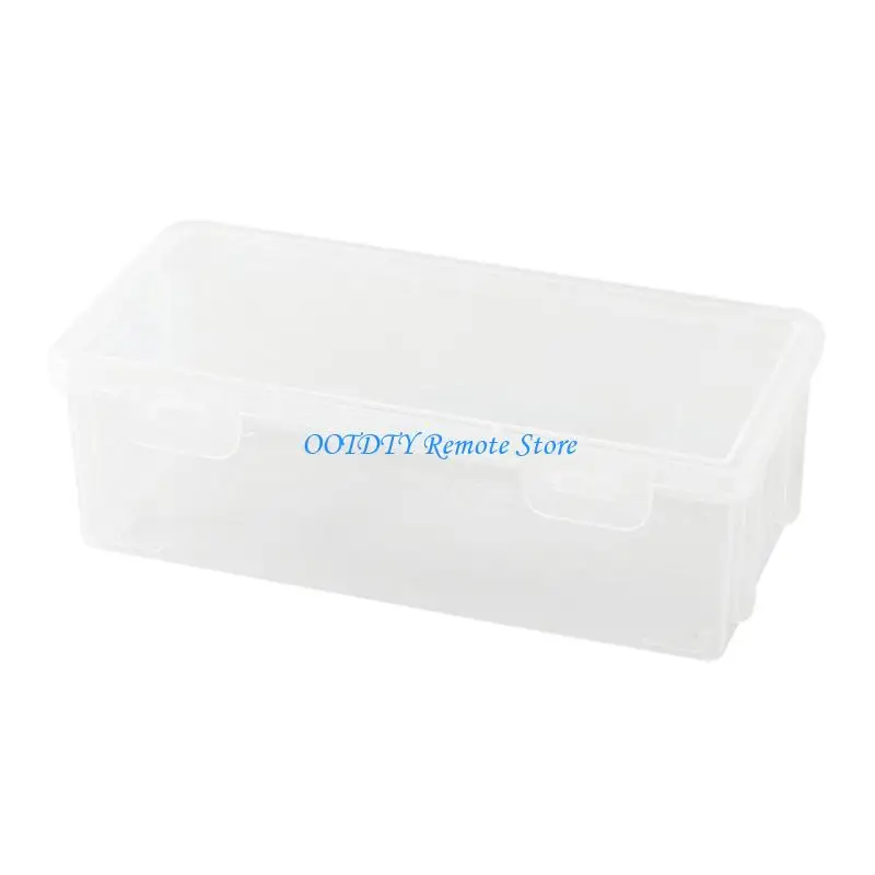 High Capacity Pencil Case Water Resistant Clear Pen Storage Box Hard Pen Case