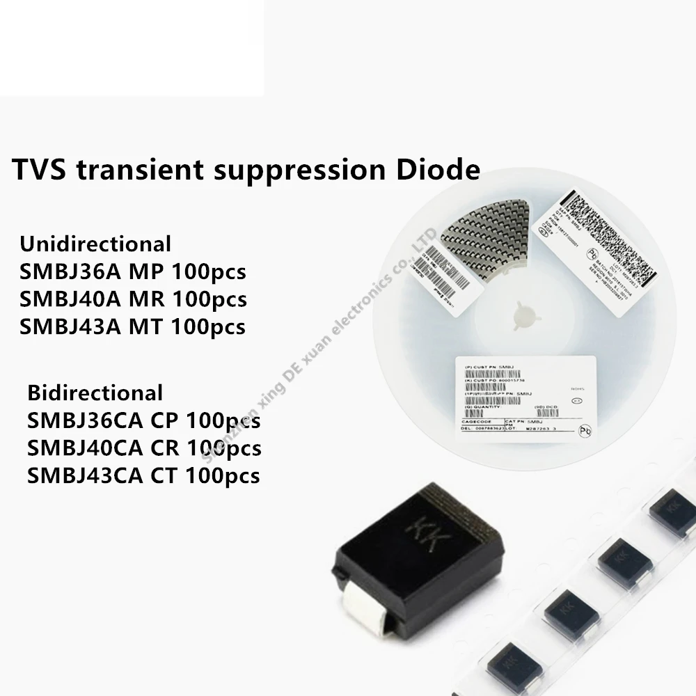 SMBJ36A SMBJ36CA SMBJ40A SMBJ40CA SMBJ43A SMBJ43CA  SMBJ TVS transient suppression diode single/bidirectional