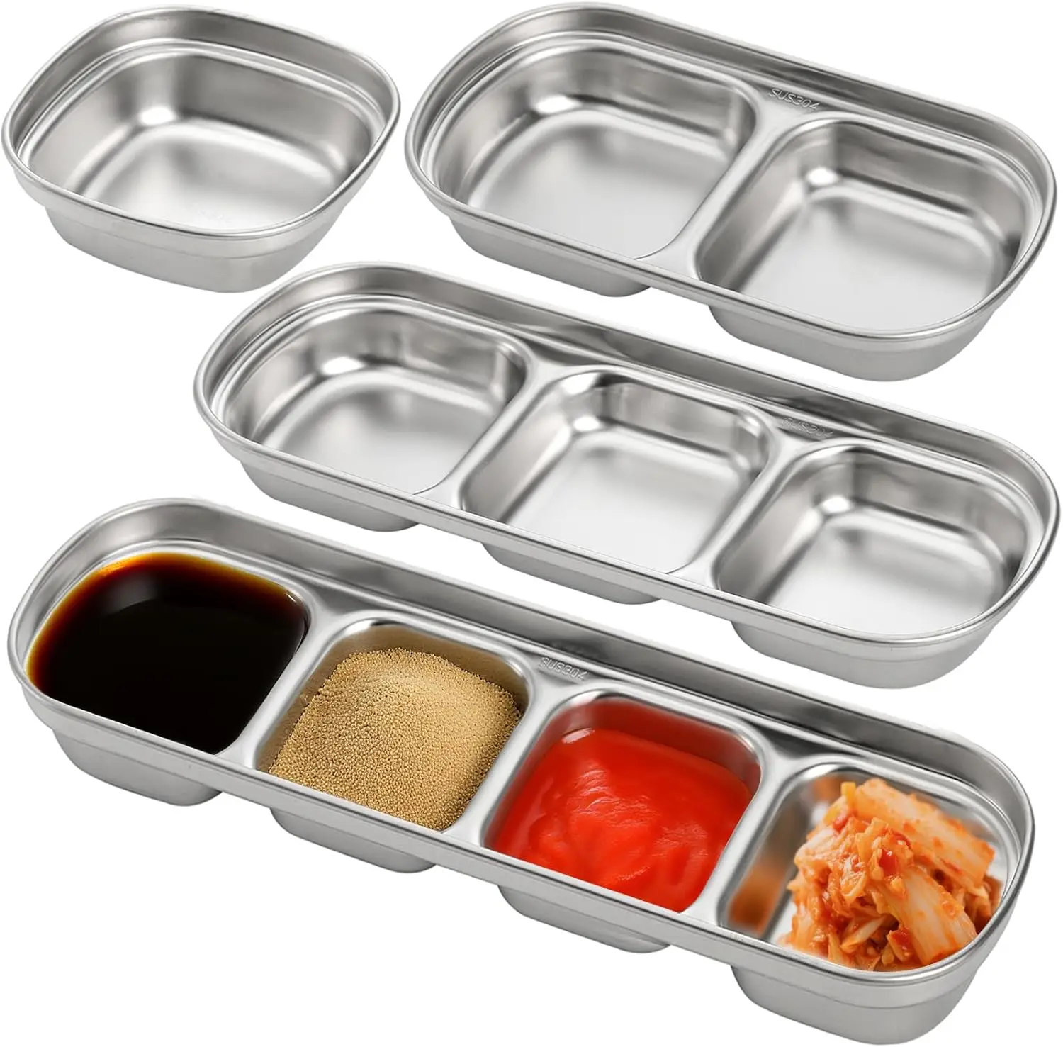 Soujoy 4 Pcs Stainl…