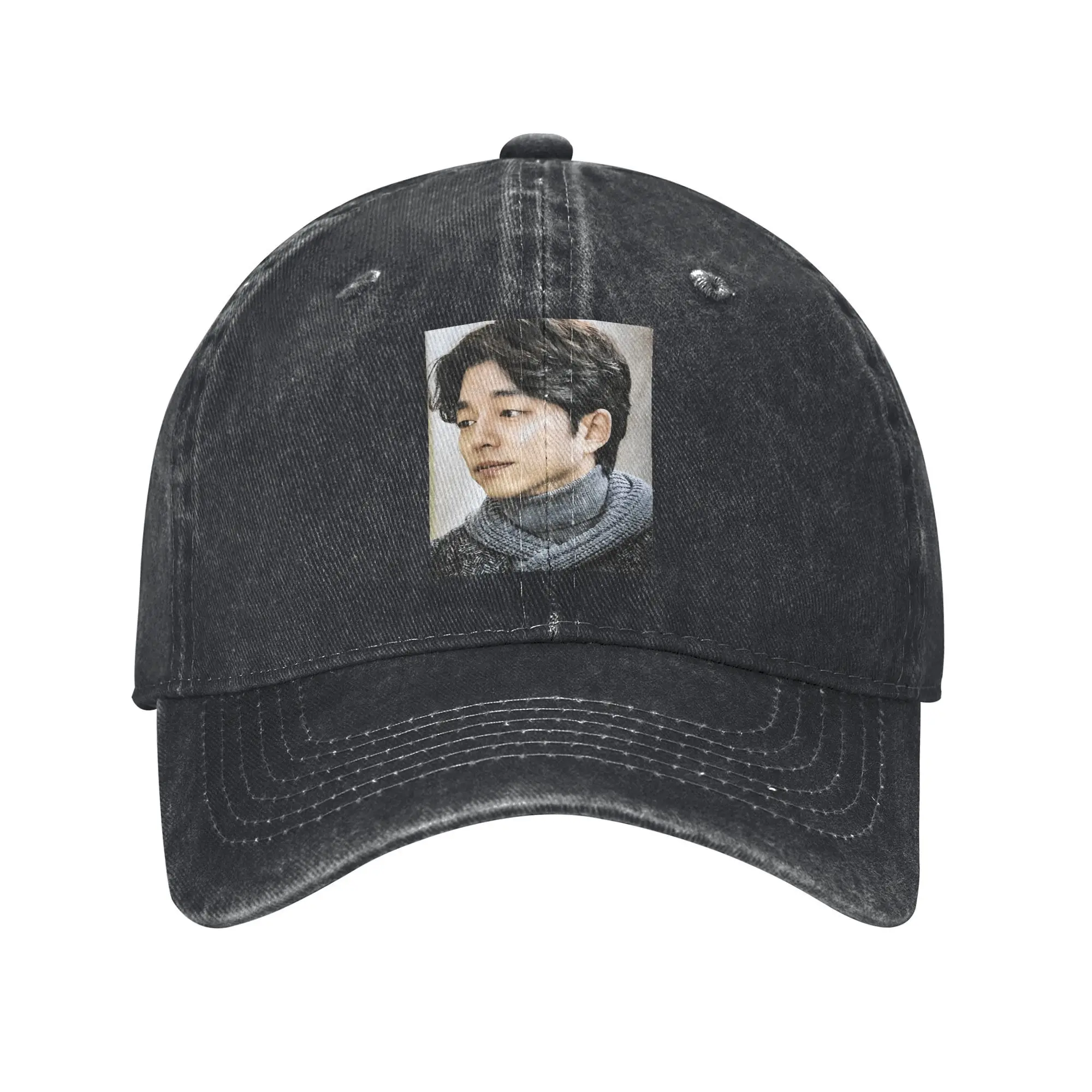 Gong Yoo Washed Baseball Cap  Trendy Sun Hip Hop Hats Summer Unisex-Teens Hunting Camping Baseball Caps