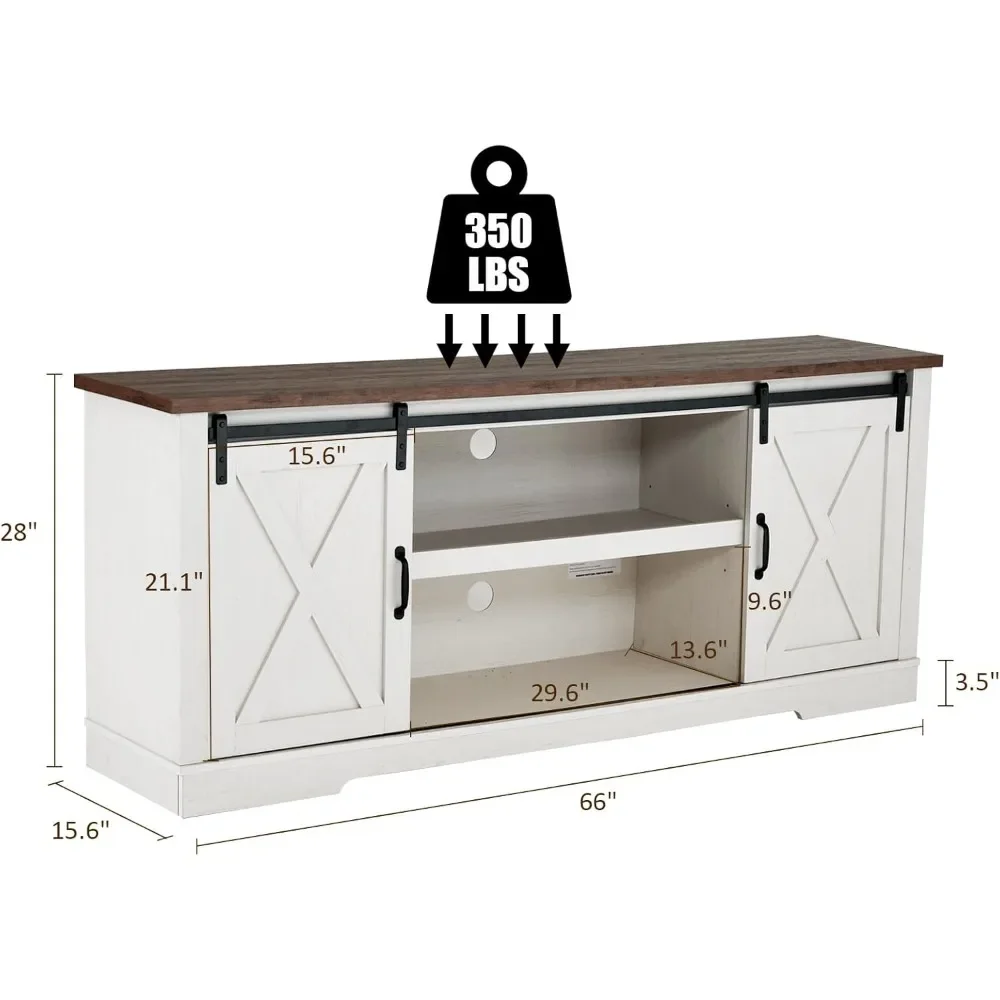 für 75-Zoll-Fernseher, Entertainment-Center mit Schiebetür und verstellbarem Regal und Füßen, Konsolentisch mit Stauraum