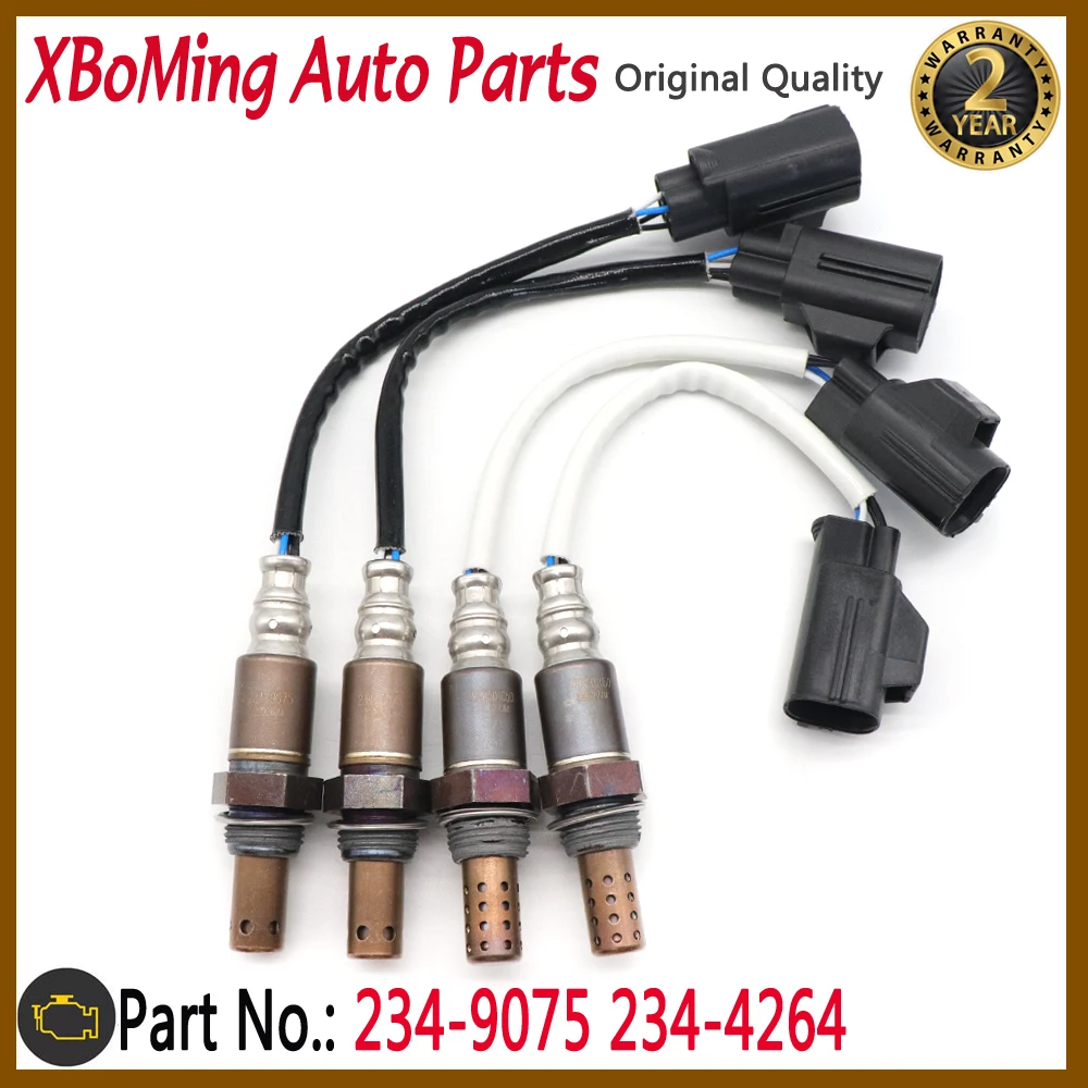 4pcs 234-9075 234-4264 Upstream&Downstream O2 Oxygen Lambda Sensor For Land Rover LR3 Range 2007-2009 2349075 2344264 MHK500840