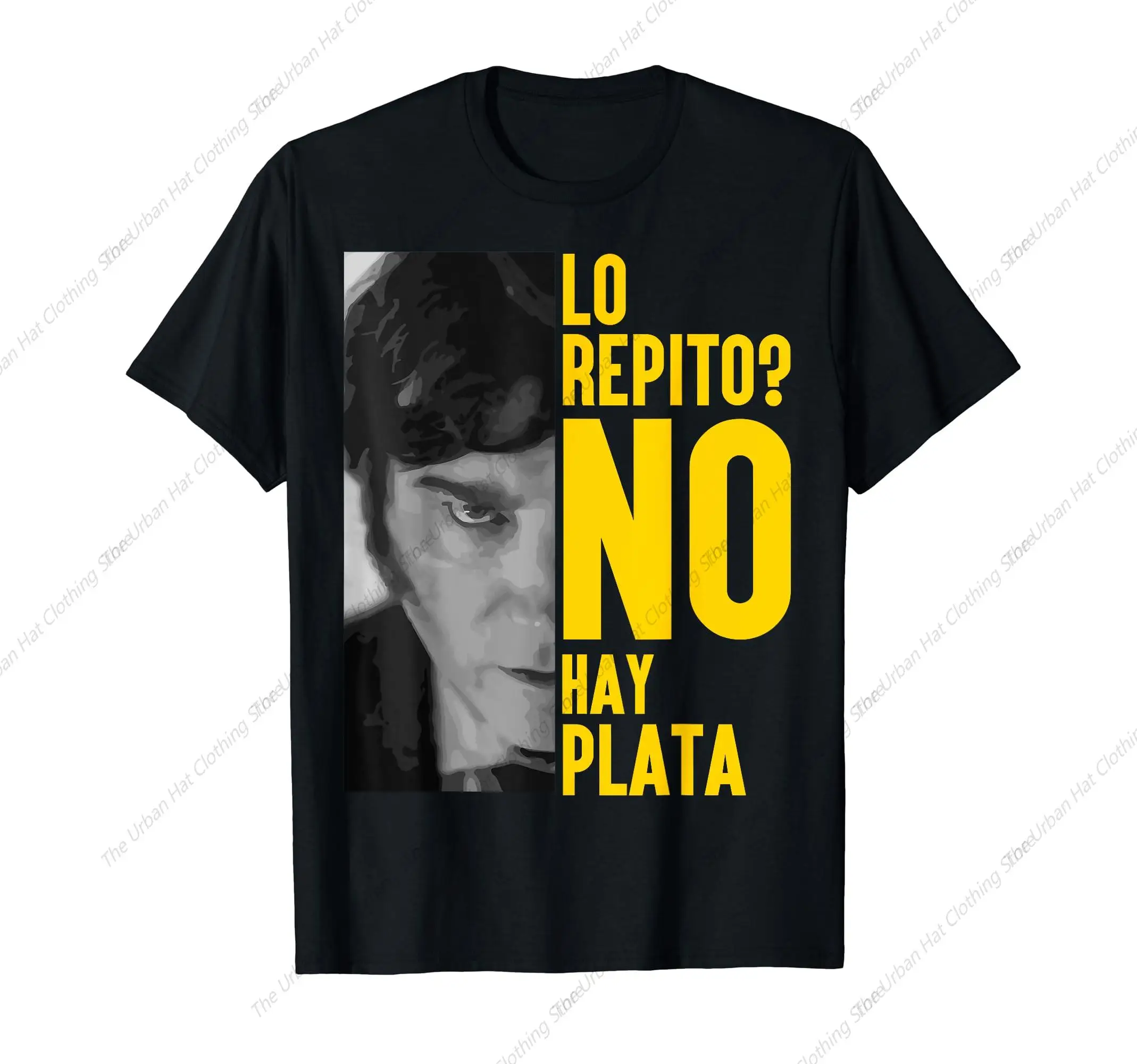 Fans Short Sleeve Casual  Cotton Soft Unisex T-shirts Lo Repito No Hay Plata T Shirt 2024 Argentina Javier Milei President