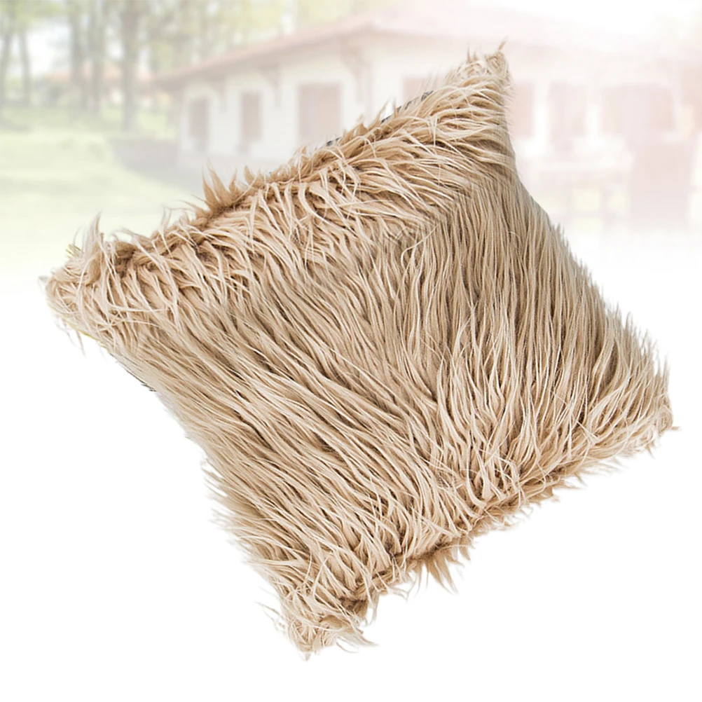 

1Pcs 45x45cm Wool Cushion Cover Warm Cozy Feel Long-Term Use for Sofa Chair Bed Cushion Cover Home Decoration Purple