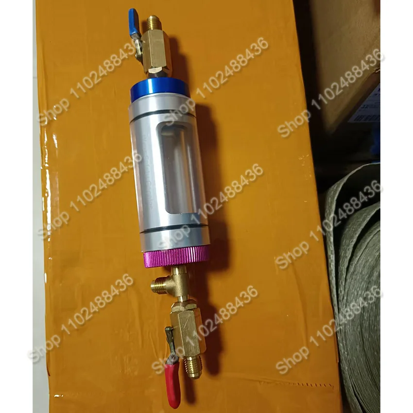 Car A/C Refrigerant Oil Analyzer Accessory Air Conditioning System Compressor Oil Filter Test Tool