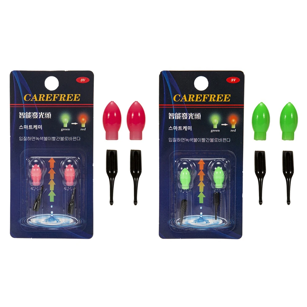 2 قطعة LED تعويم الذيل ضوء ثلاثية الأبعاد الجاذبية الاستشعار الصيد Lightstick الترا ضوء قابل للتعديل حساسية اكسسوارات لوازم في الهواء الطلق