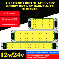 12-24V Car LED Light Reading Night Strip Light Neon Lights Automotive Ceiling Lamp with On Off Switch Led lights for Vehicles