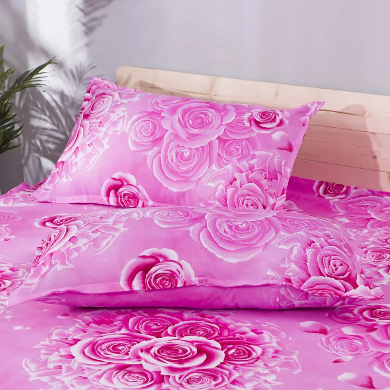 

Floral Pattern Pillow Cover Case For Adults Students Dormitory Single Size Korean Style Velvet Thick Cute Envelope Design