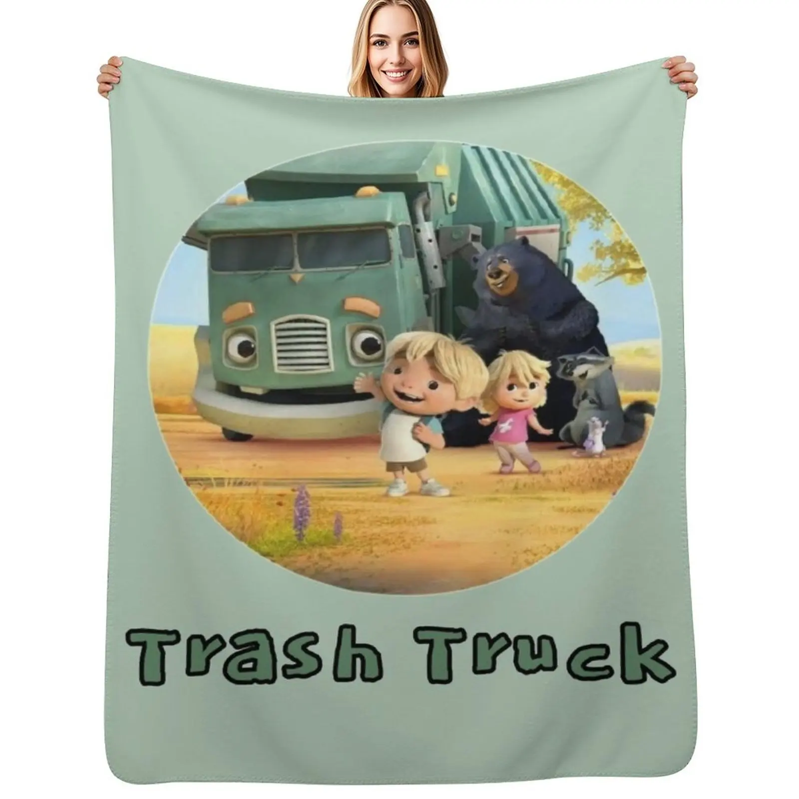 

Trash Truck Netflix animation movie Throw Blanket Ultra Plush Cozy Blanket for Napping Sleeping