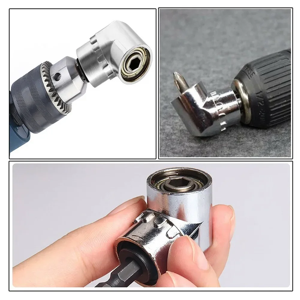 

1/4" Drill Adapter Right Angle Screw Screwdriver 105 Degree 5.5*3cm Adapter Bits Chrome-Vanadium Steel Driver Tool Hot