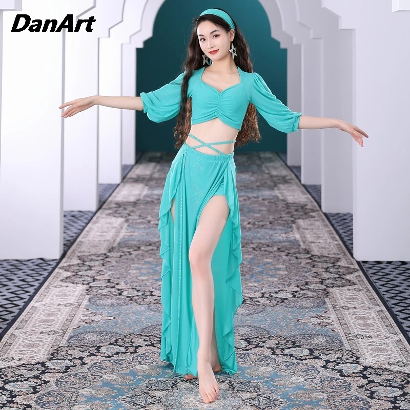 Women Belly Dance French Palace Style Skirt New Oriental Dance Performance Dress Female Team Uniform Training Class Uniform