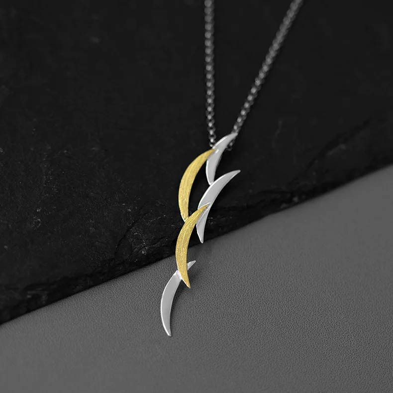 Amxiu Sterling Silver 925  Solar Eclipse Phenomenon Elegant Simple Light And Shadow Pendant Creative Hanging Ornament