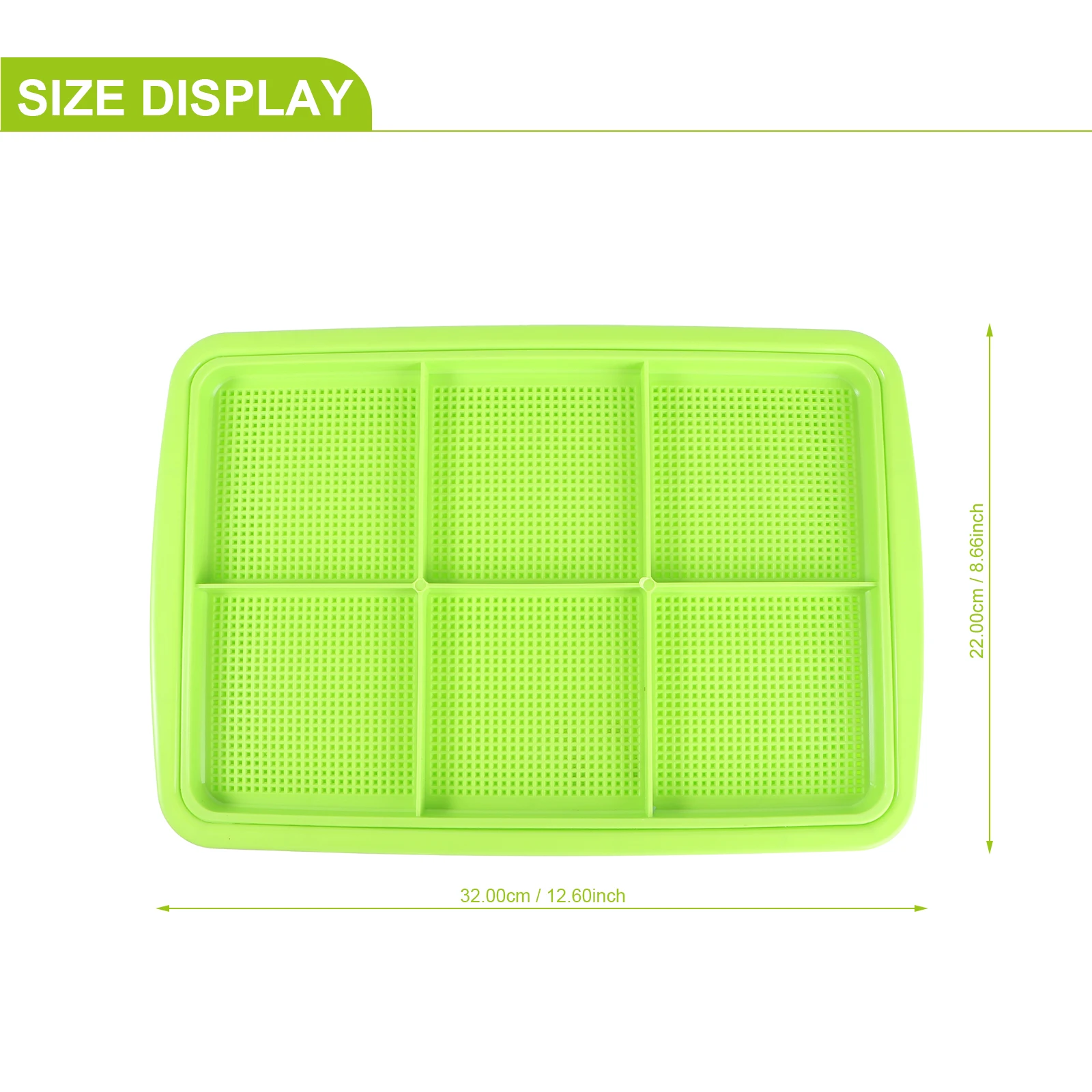 

Seedling Tray Sprouter Growing Trays Nursery Hydroponic Starter Wheatgrass BPA Free PP Ventilated Anti Rot Multi Purpose