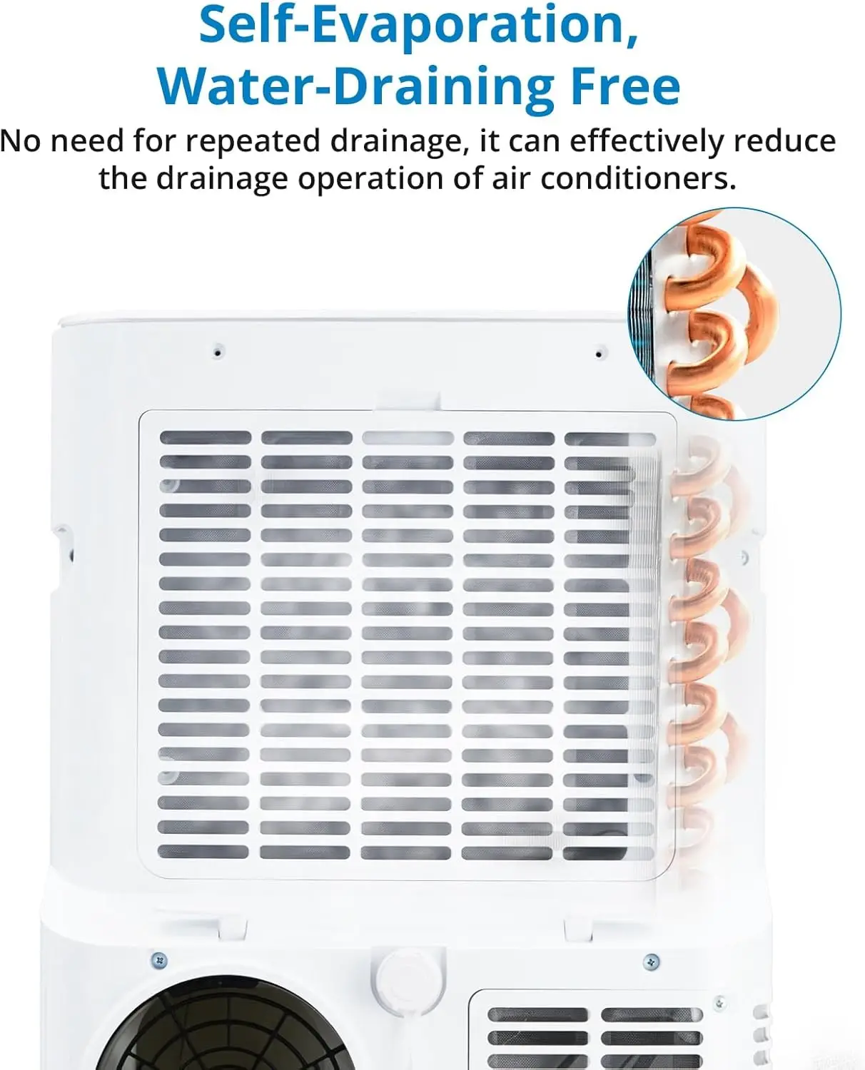 12,000 BTU Portable Air Conditioner, 3-in-1 Air Cooler with Remote Control & 24-Hour Timer, Cools Up to 500 sq.Ft, Portable AC