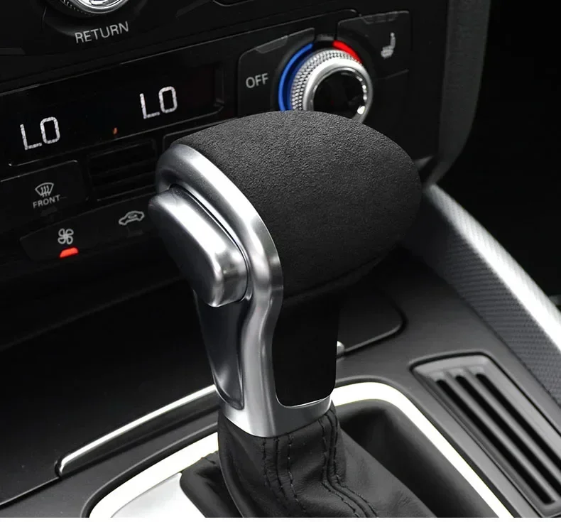

For Audi A4 A5 A6 A7 Q5 Q7 S6 S7 8k C7 4G 8R 4l Italian Suede Wrap Car Gear Shift Knob Case Trim Cover Interior Accessories