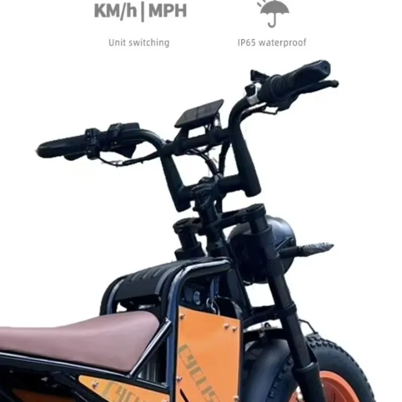 STLF 20 بوصة الكهربائية الرجعية ليثيوم دراجة نارية مصدر المصنعين الشاطئ عبر البلاد سيارة كهربائية دراجة الثلوج 48 فولت بطارية 500 واط