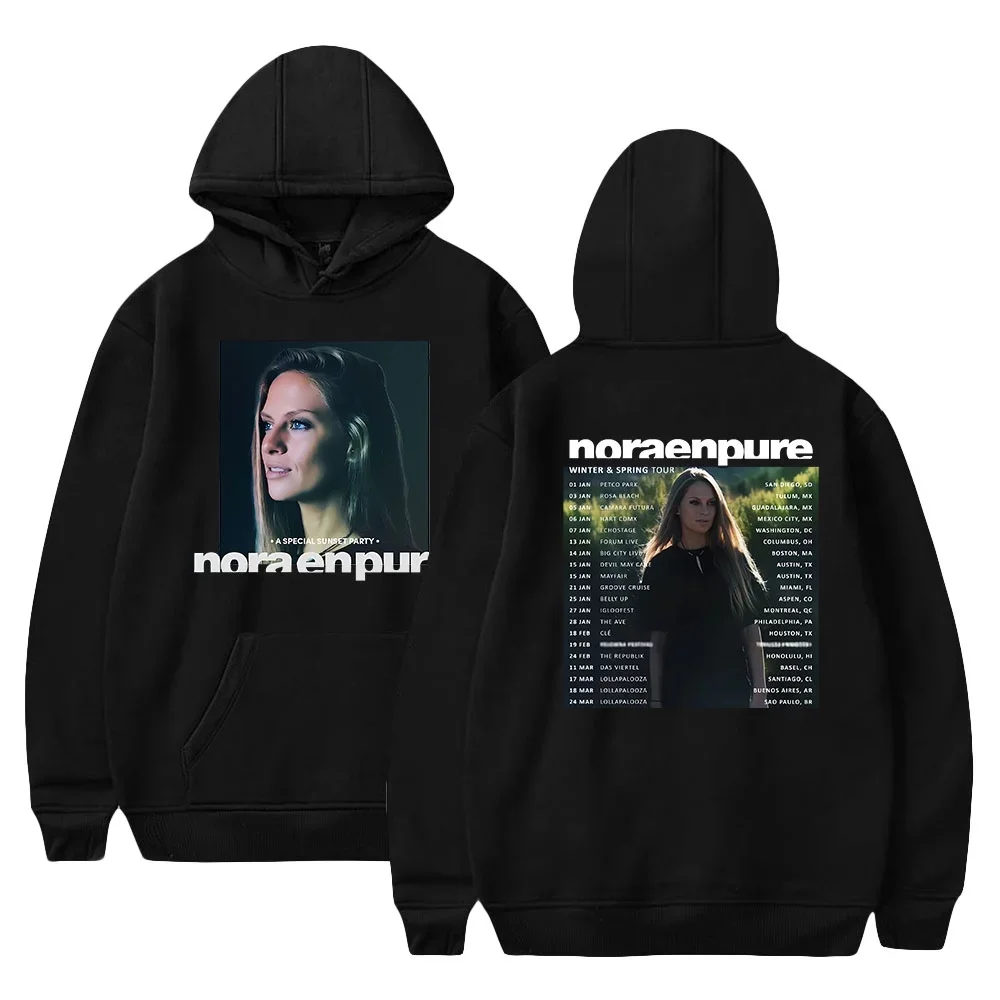 

Толстовка Nora En Pure Tour 2024, унисекс, модный пуловер с принтом для повседневной носки