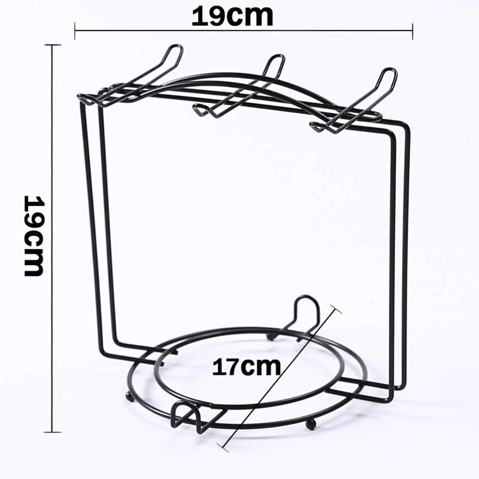 Coffee Cup and Saucer Display Rack Hold 6 Coffee Cups and 6 Plates Save Space Durable Anti-Corrosion Mug Holder for Ornament
