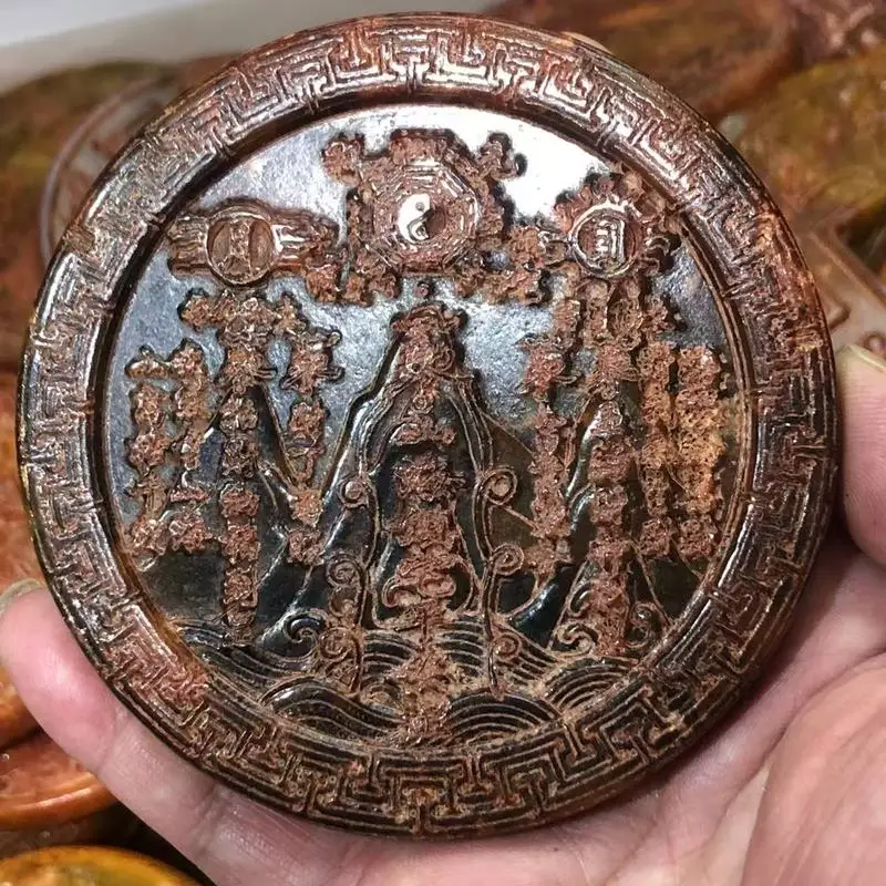 Xiu Yu Ancient Shanhaitown Mirror , Bagua Pattern Decoration, Indoor Living Room Craft, Chinese Style Pendant