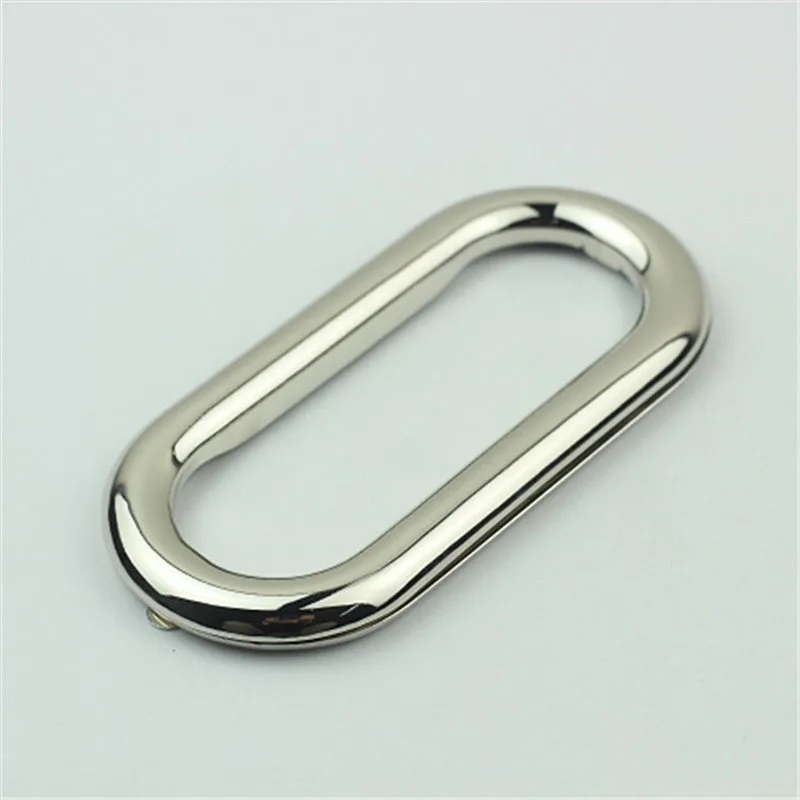 2Pcs ID88mm Oval Rings Metal Handle Frame Bag Handles Bags Eyelet Frame Kiss Clasp Clutch Buckle DIY Accessories