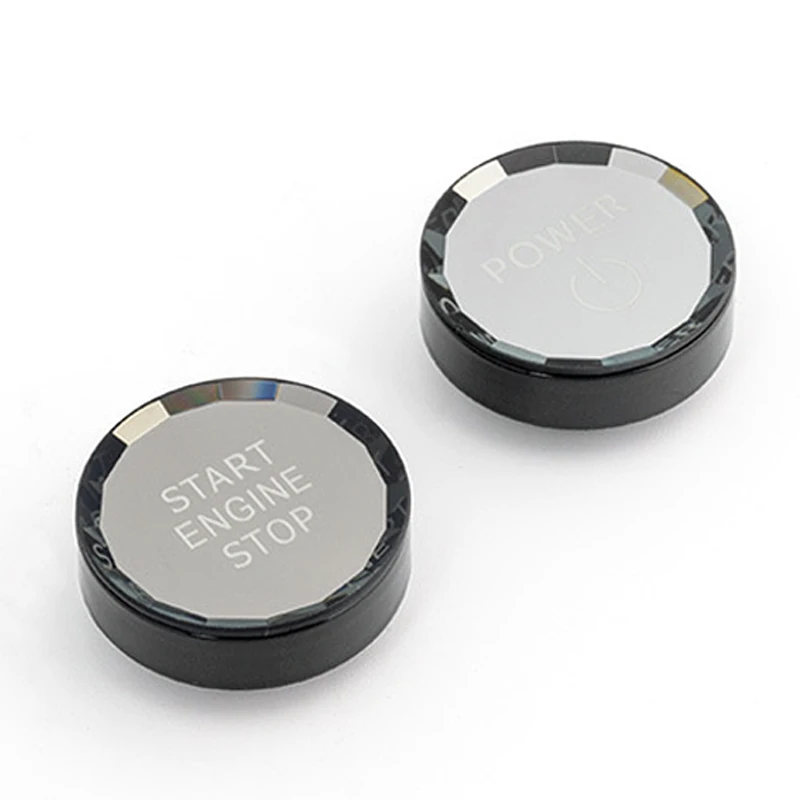 سيارة كريستال محرك بدء وقف التبديل زر ABS غطاء زر الإشعال اكسسوارات السيارات لكزس ES RX NX LX هو GS CT GX #4