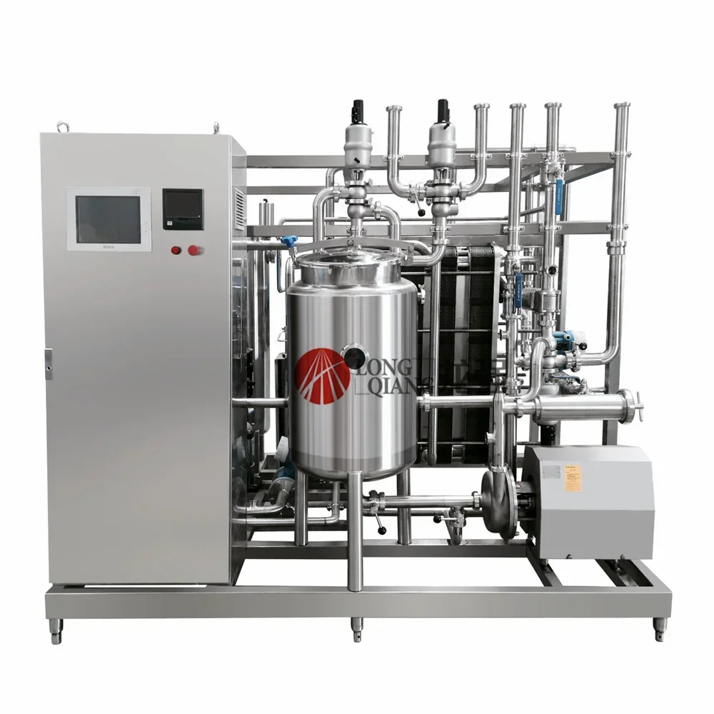 continous Mini Pasteurization Machine Milk Plate Fruit Juice Beer Egg Pasteurizer